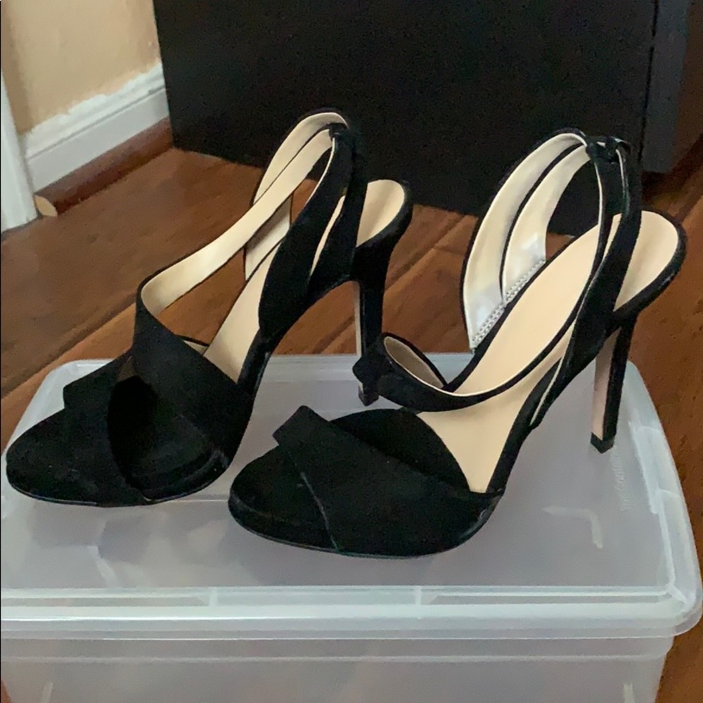 Zara Black Strappy Heels